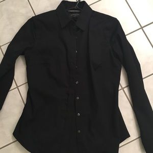 Banana Republic fitted black shirt